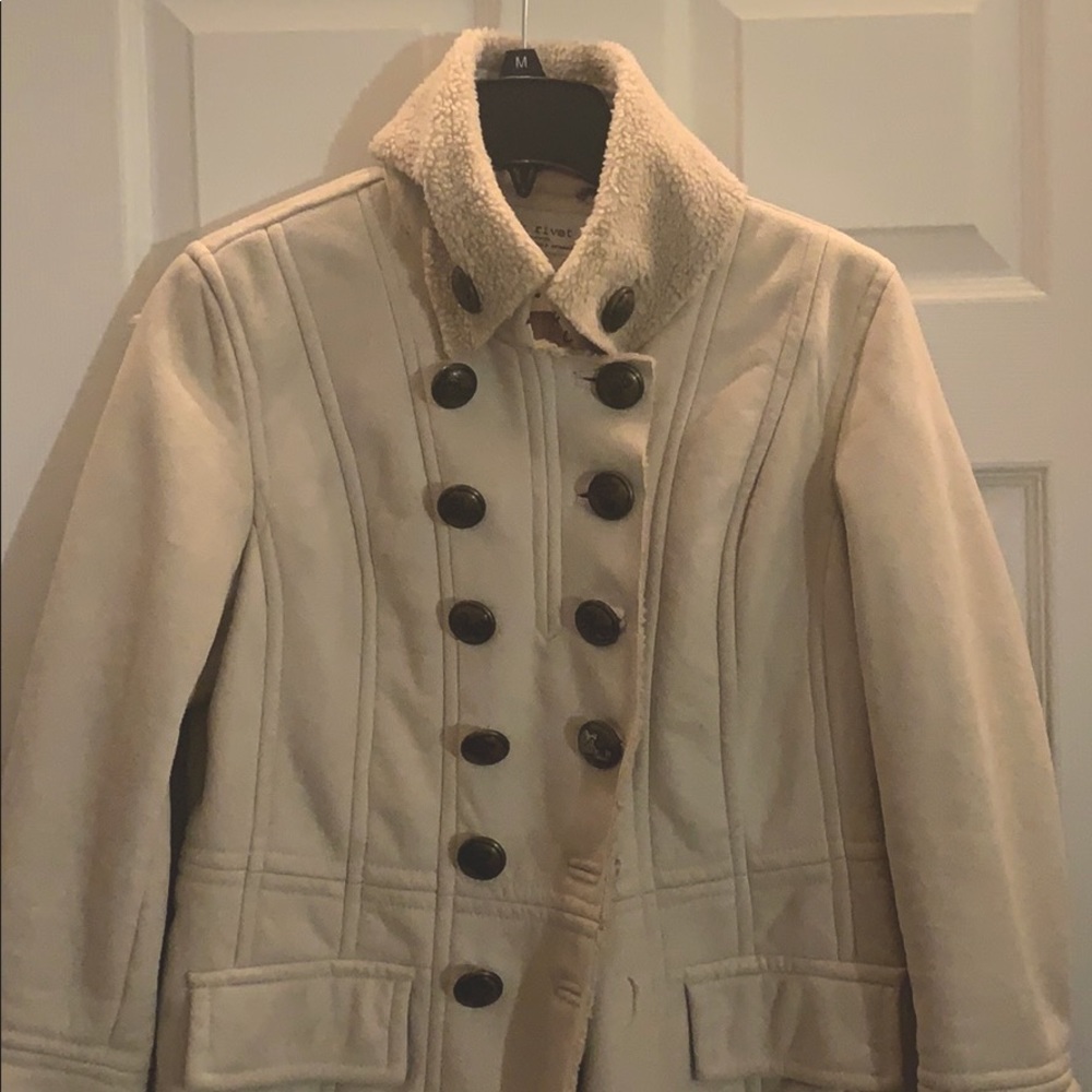 Winter white coat